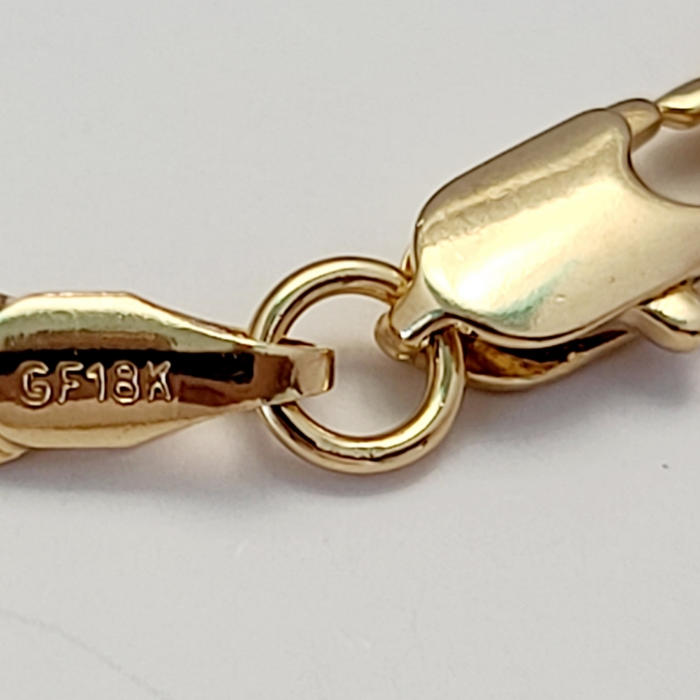 Flying eagle men's necklace. 18k GF chain. New - Picture 7 of 7